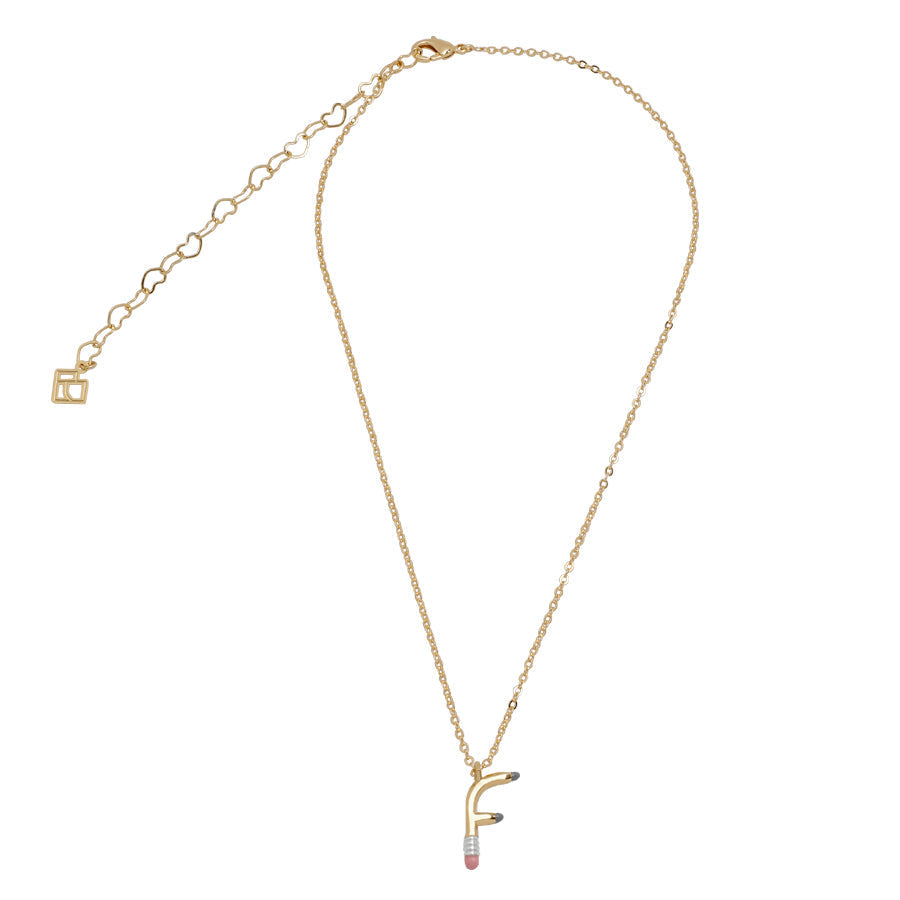 Pencil F Necklace