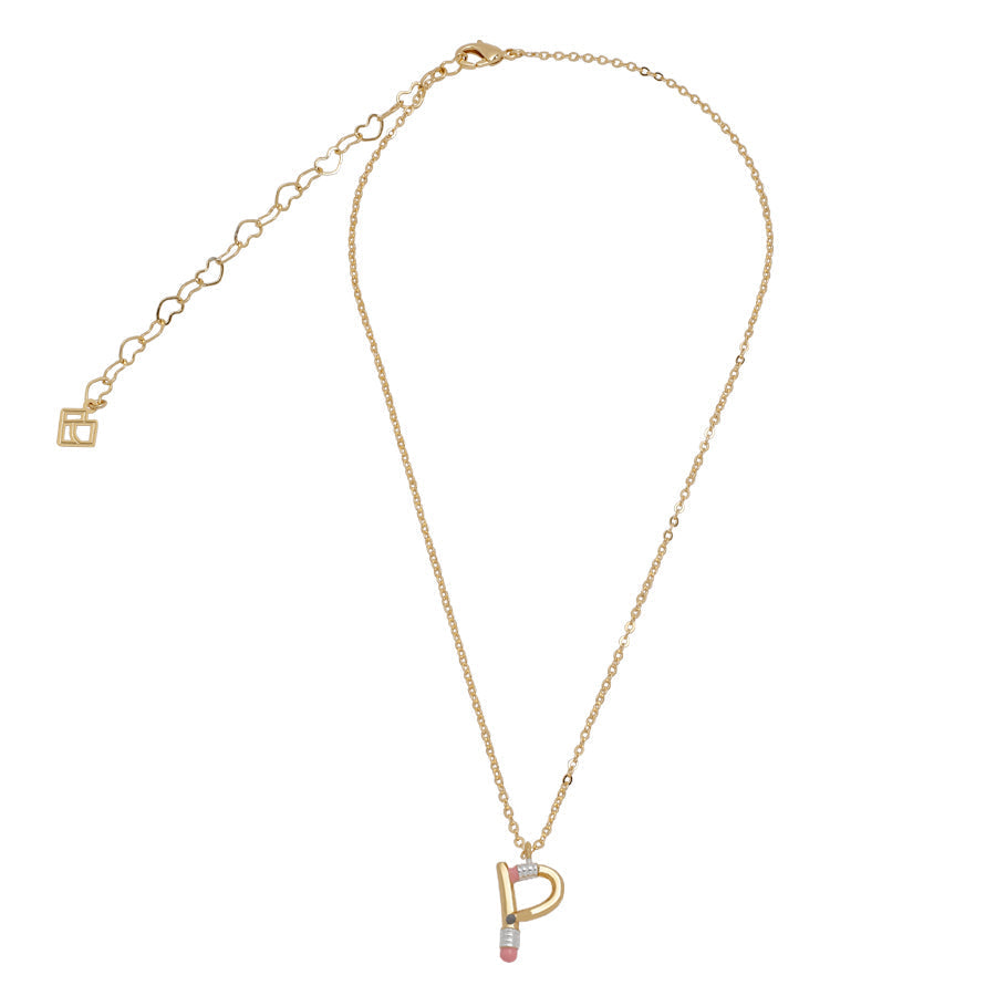 Pencil P Necklace