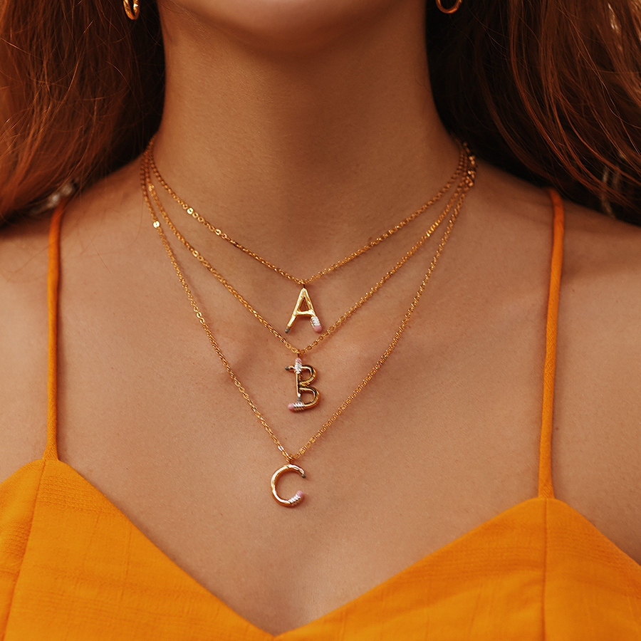 Pencil C Necklace