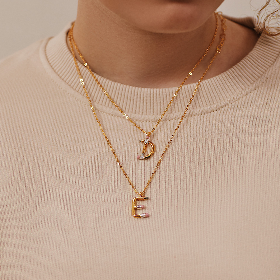 Pencil E Necklace