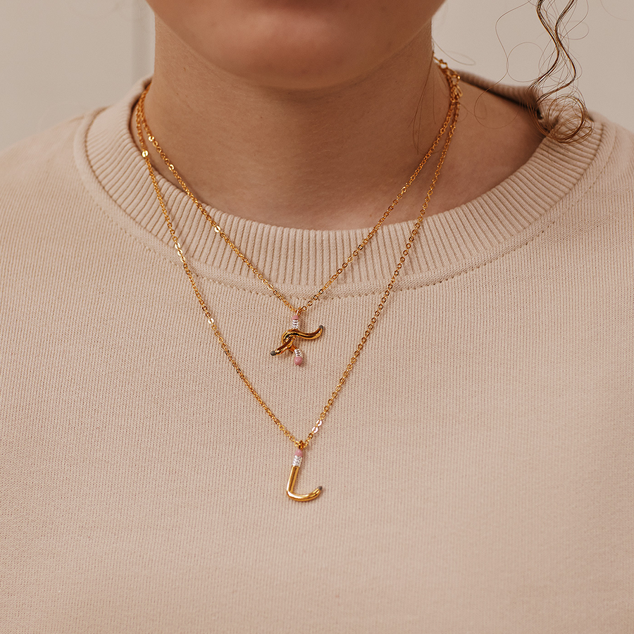 Pencil K Necklace