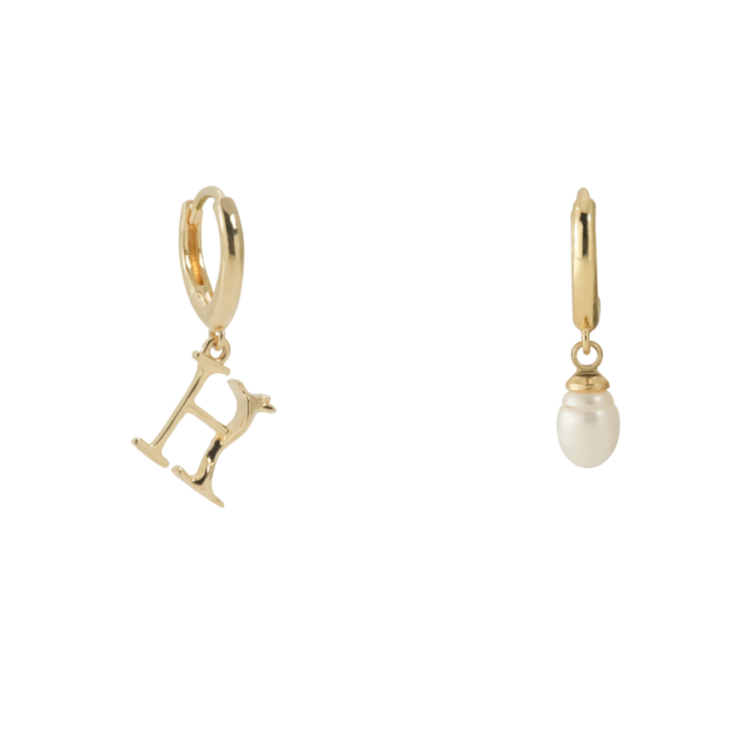 Hello H Earring