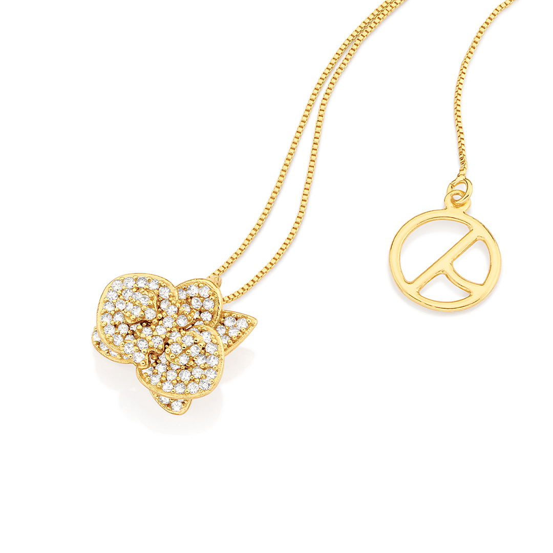 Orquidea Cravejado Necklace